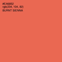 #EA6852 - Burnt Sienna Color Image